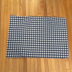 Pottery Barn Kids Blue and White Checkered Gingham Standard Pillowcase VGUC